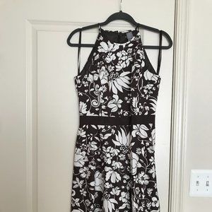 Ann taylor floral  halter neck midi dress NWT